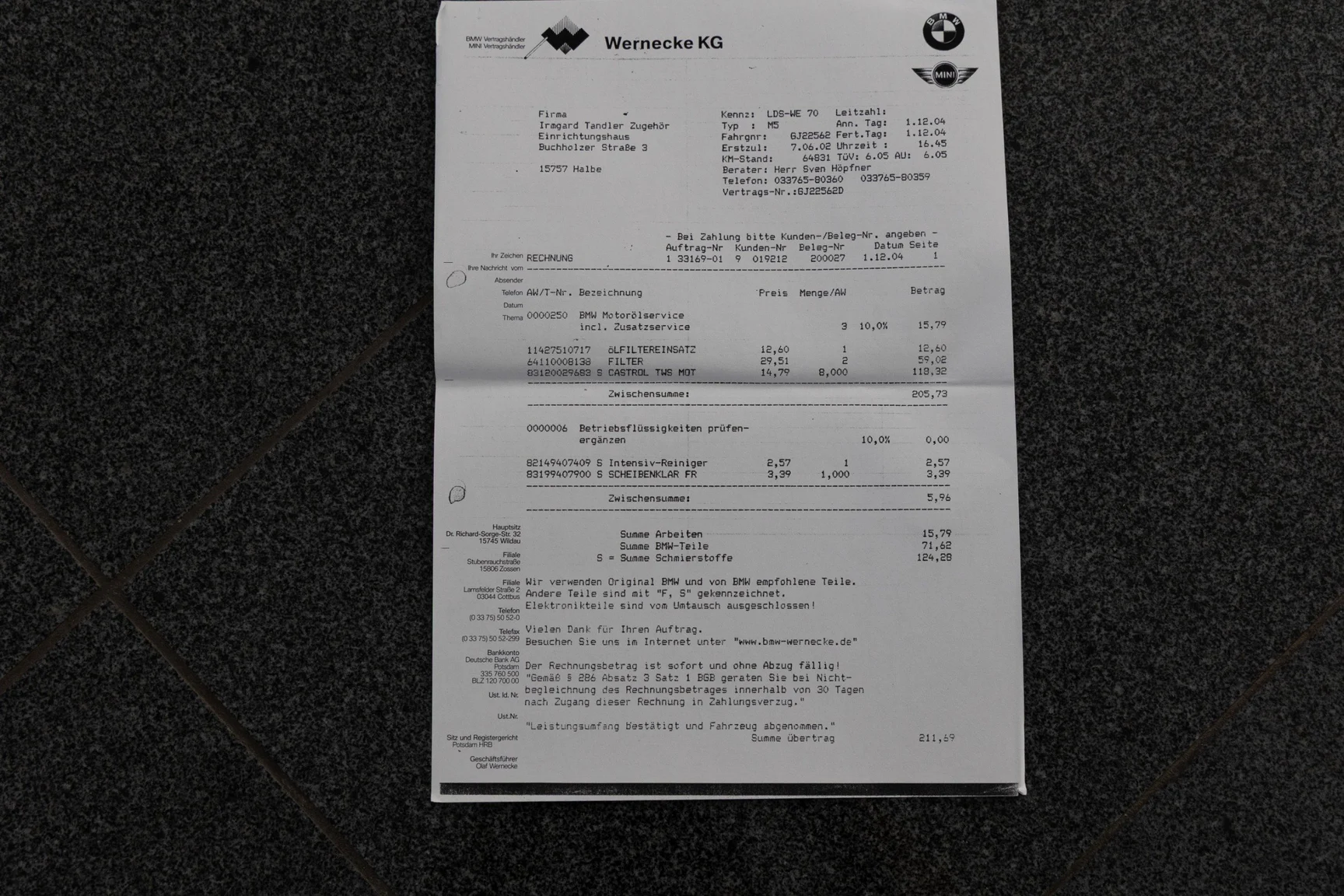 Dokumentation, 2002 BMW M5 E39 (13)