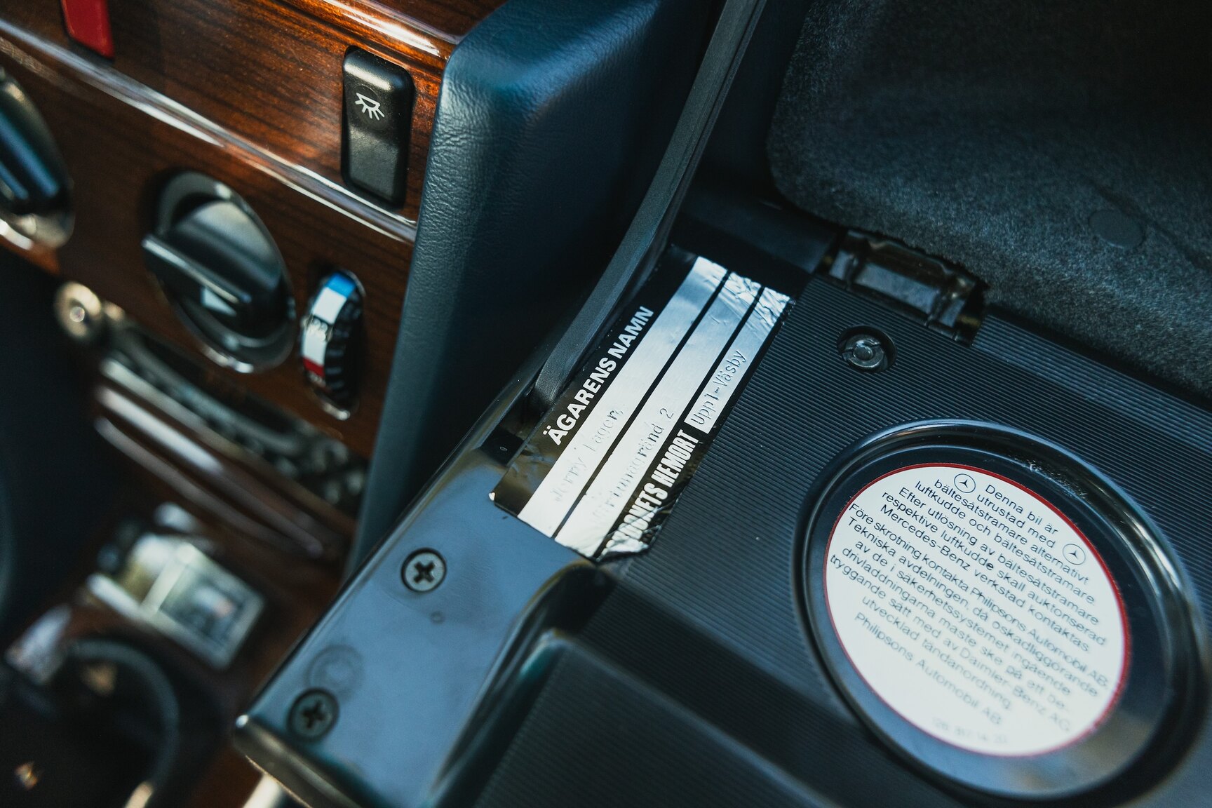Interiörbild 1987 Mercedes-Benz 230E