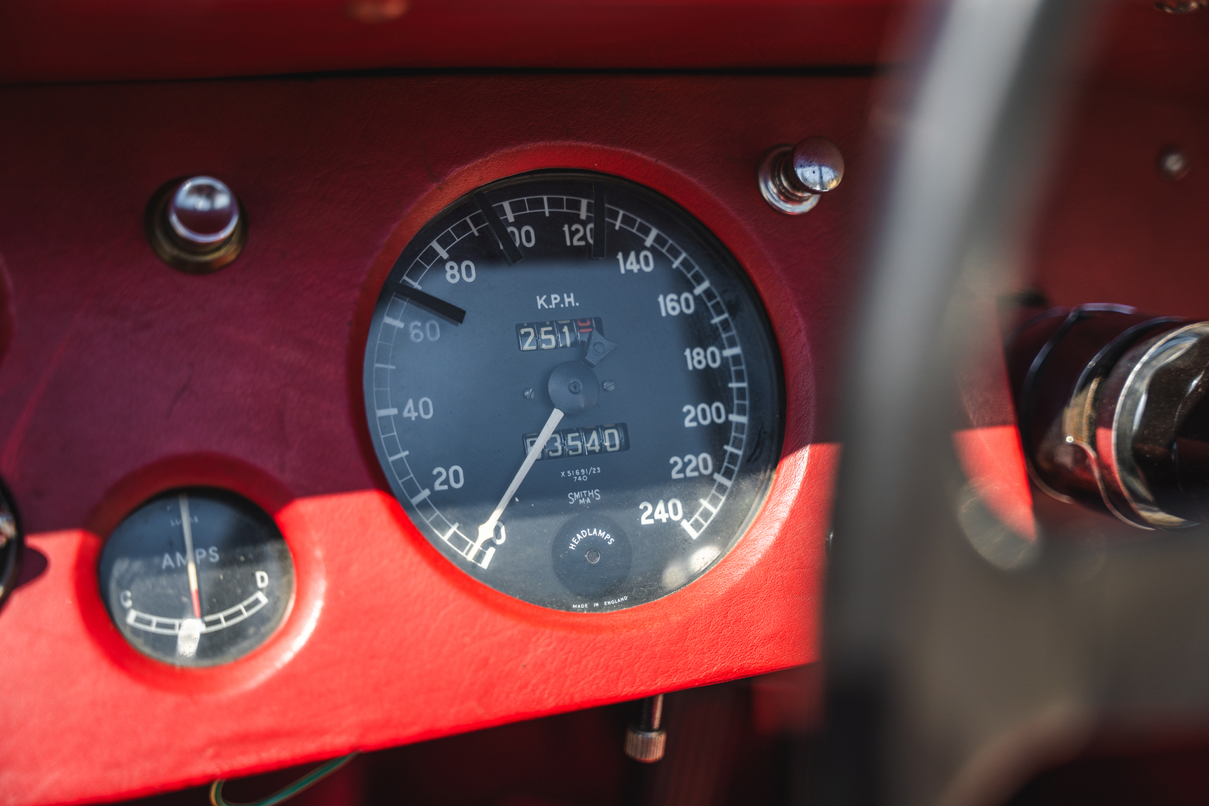 Interiörbild 1951 Jaguar XK 120