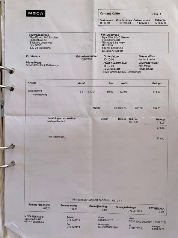 Documentation for 1986 Mercedes 280 GE