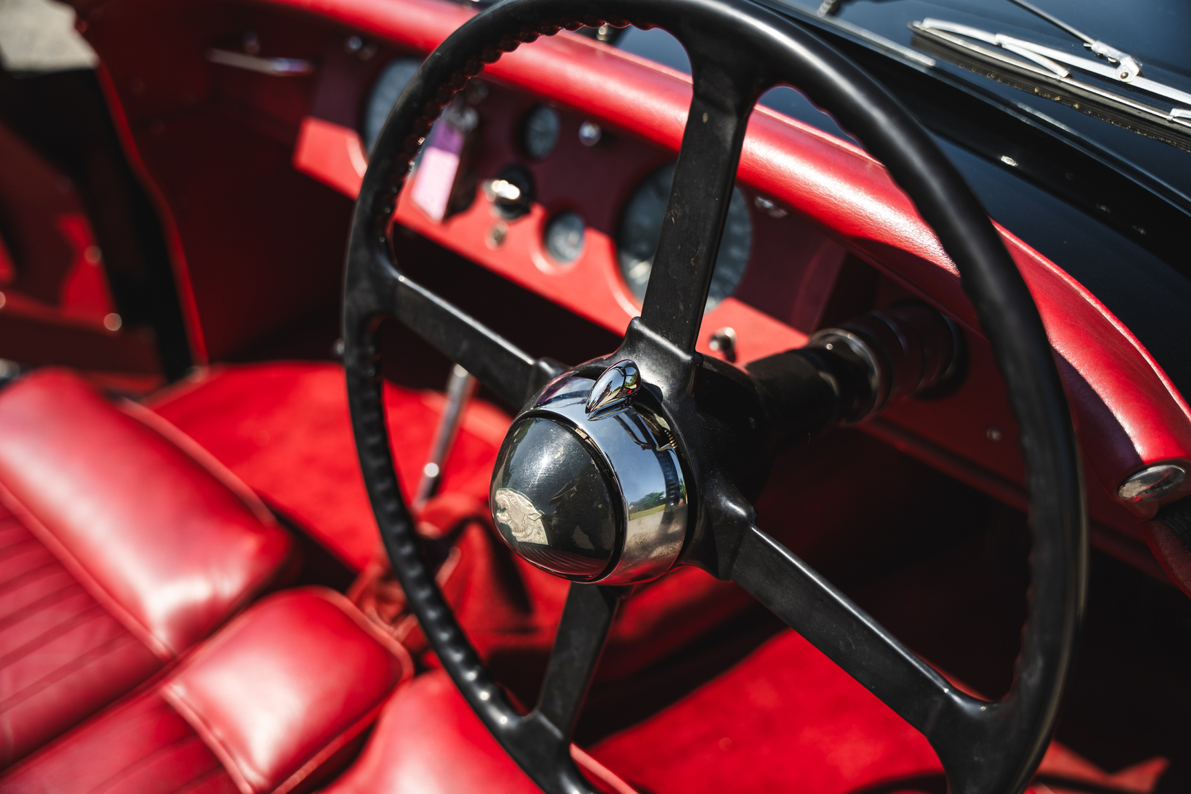 Interiörbild 1951 Jaguar XK 120