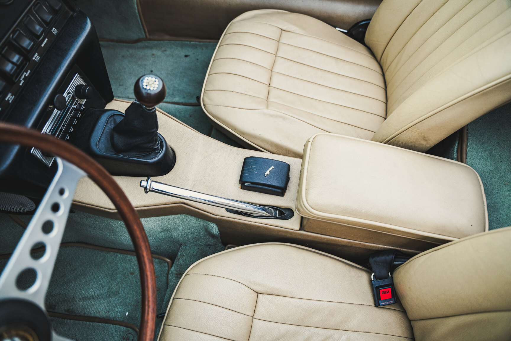 Innenraumfoto von 1970 Jaguar E-Type Roadster