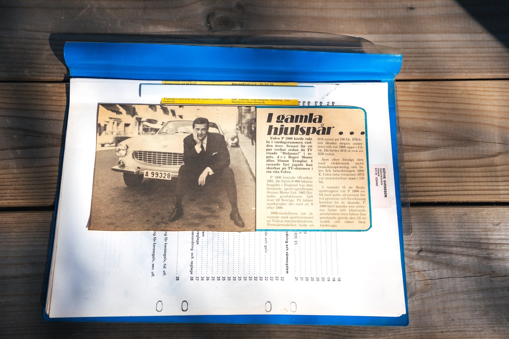 Dokumentation, 1963 Volvo 1800 S (3)