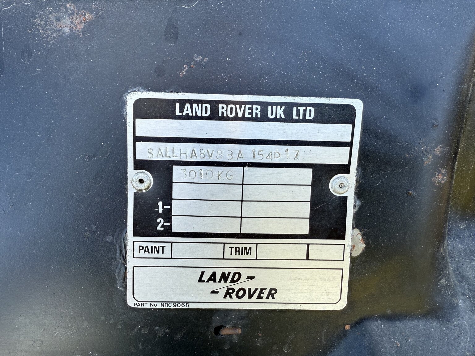 Image of 1985 Land Rover Range Rover 3.5 V8 mechanics