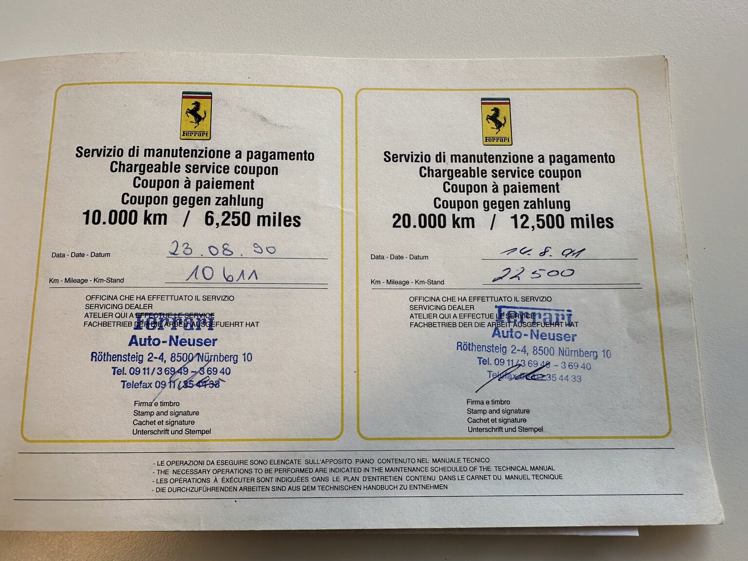 Documentation for 1990 Ferrari 348 (8)