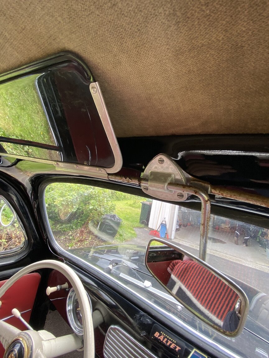 Interiörbild 1955 Volkswagen Beetle 1200