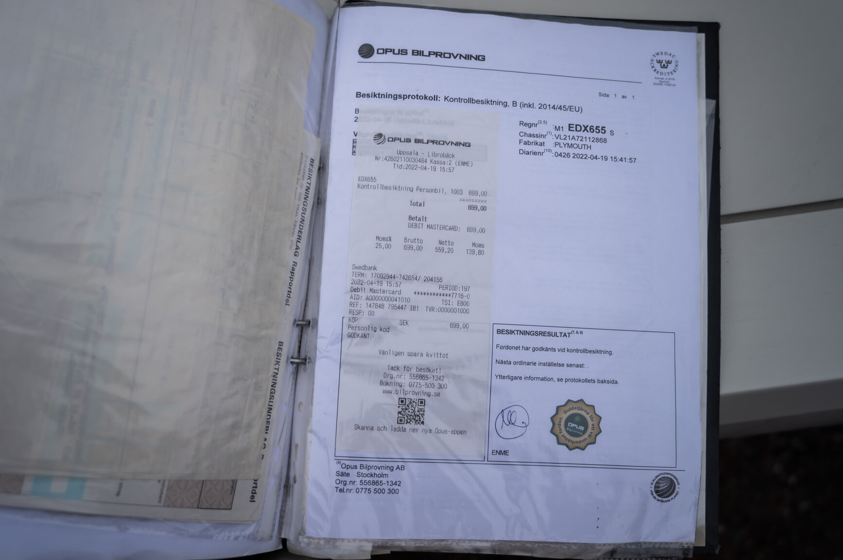 Dokumentation för 1967 Plymouth Valiant V 100 Sedan