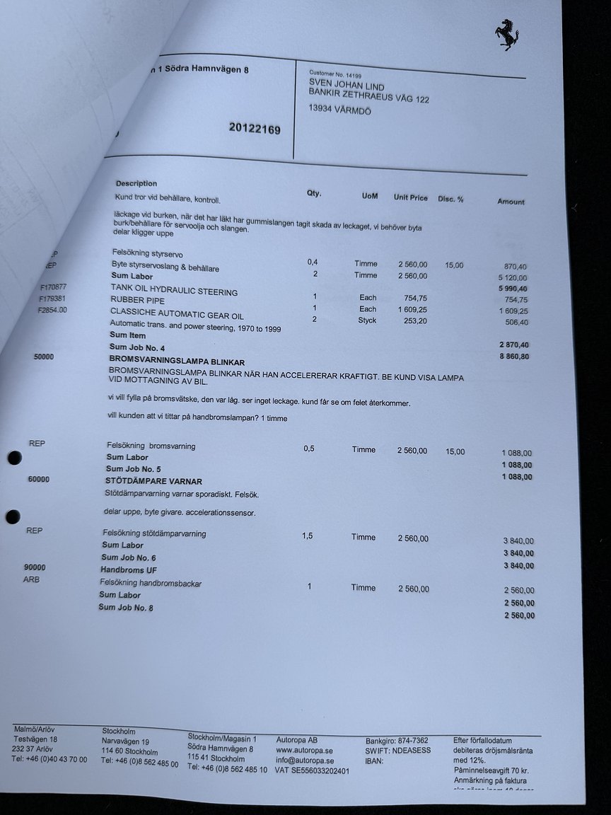 Documentation for 2003 Ferrari 575M Maranello