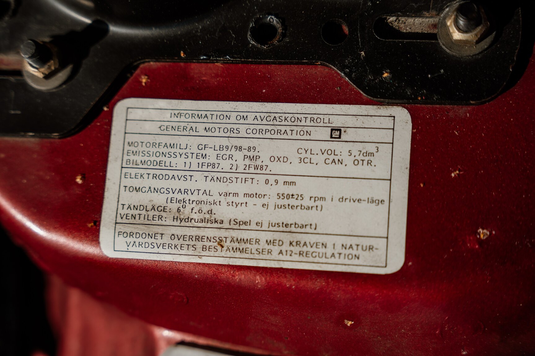 Image of 1989 Chevrolet Camaro IROC-Z mechanics