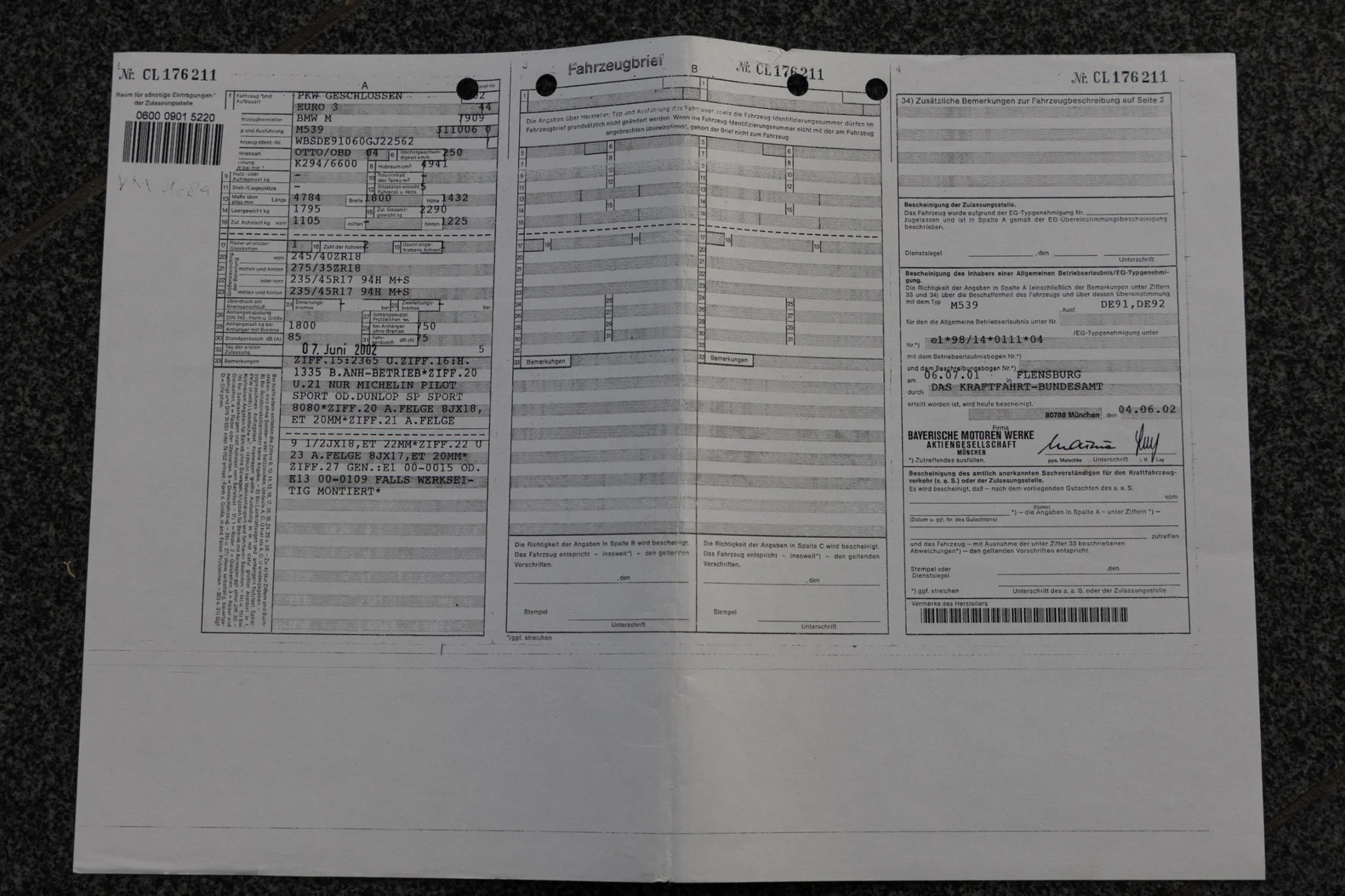Documentation for 2002 BMW M5 E39 (9)