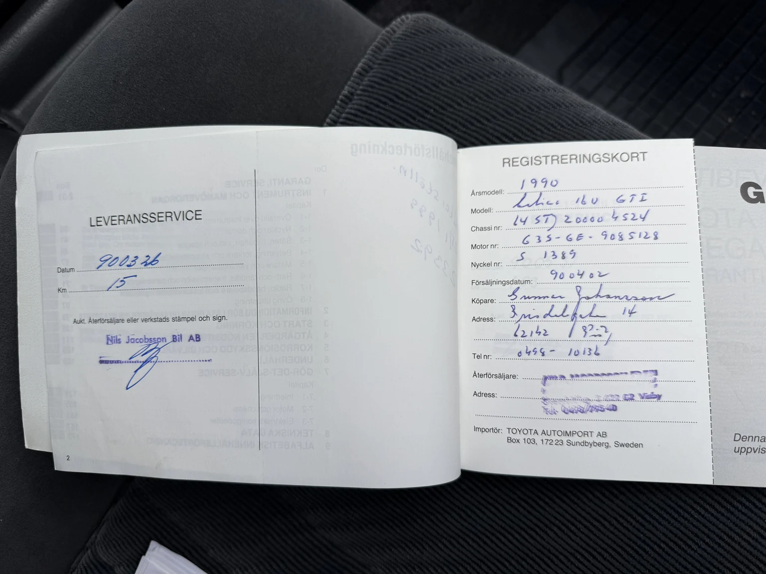Documentation for 1990 Toyota Celica (7)