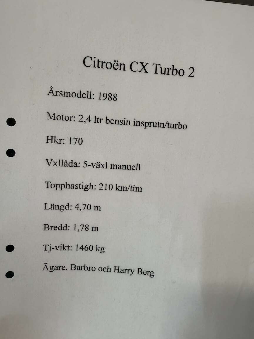 Documentation for 1988 Citroën CX 25 2.5 GTi Turbo II