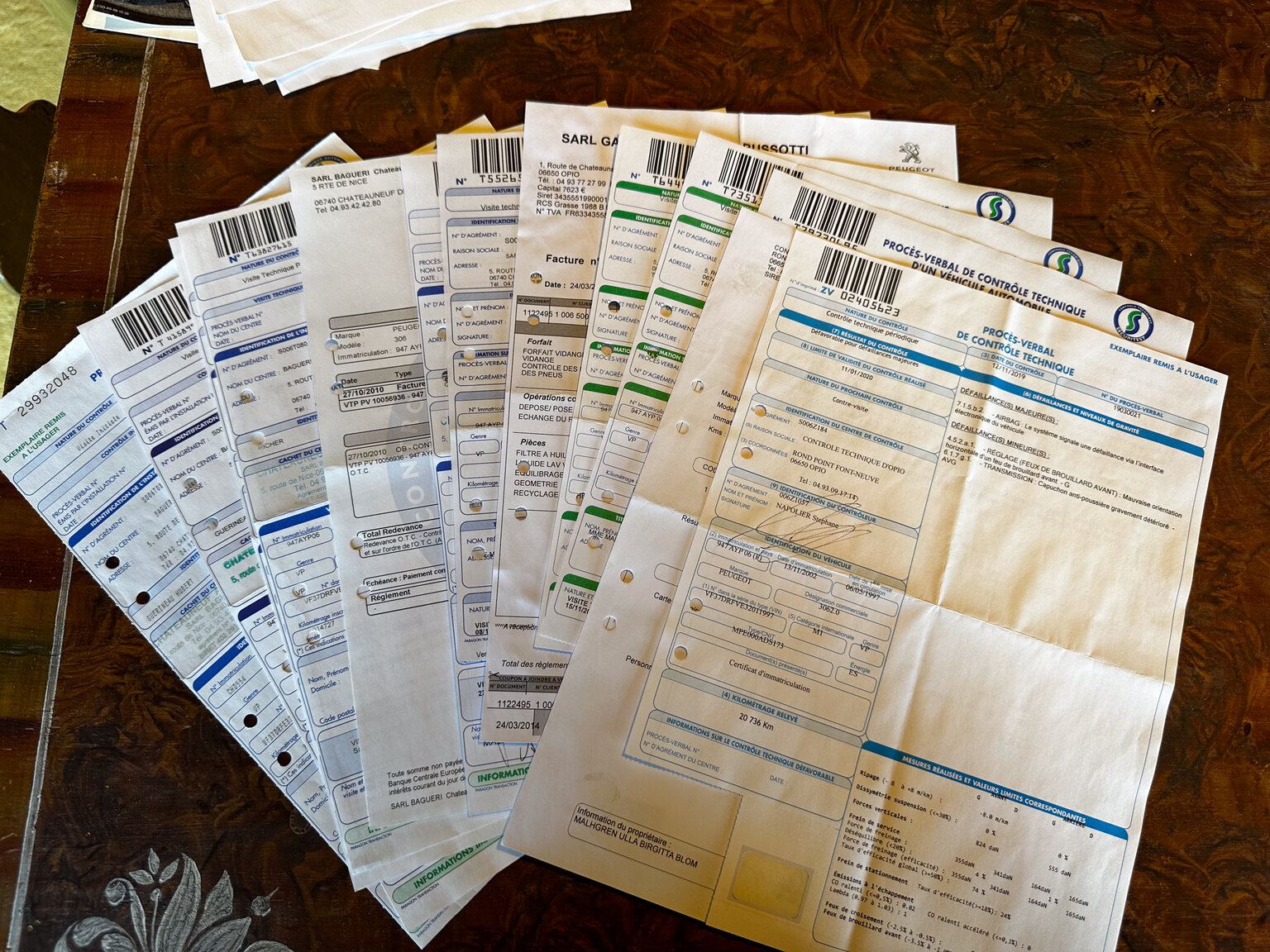 Dokumentation, 1997 Peugeot 306 Cabriolet