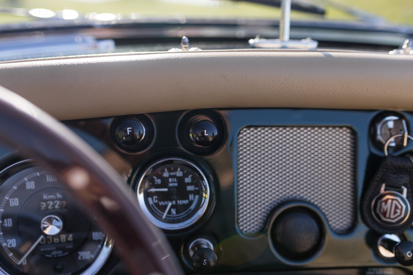 Interiörbild 1958 MG MGA 1500