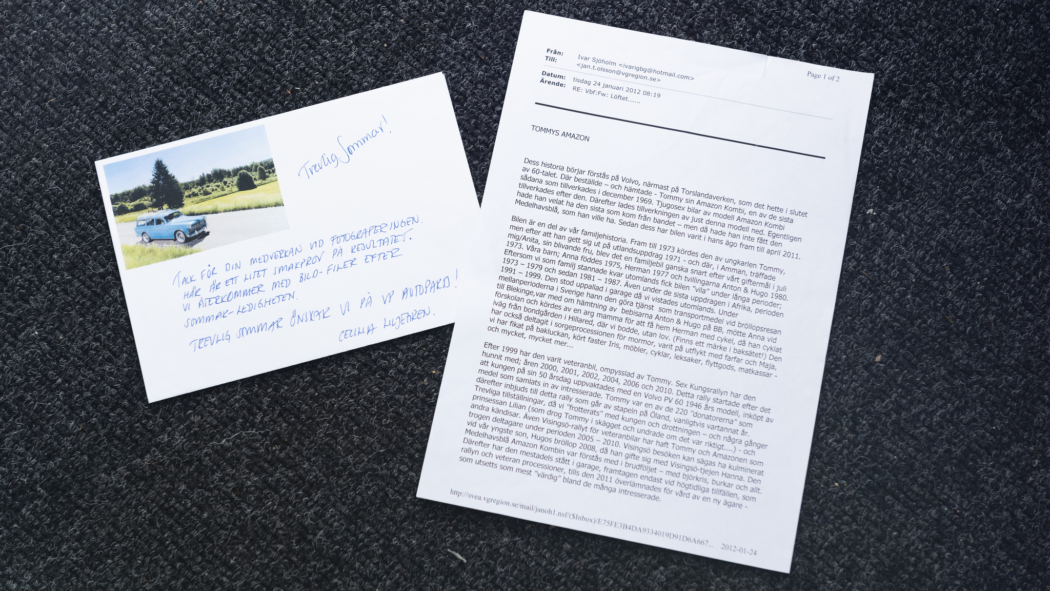Documentation for 1969 Volvo Amazon Herrgårdsvagn