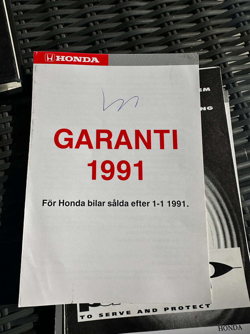Documentation for 1992 Honda NSX 3.0