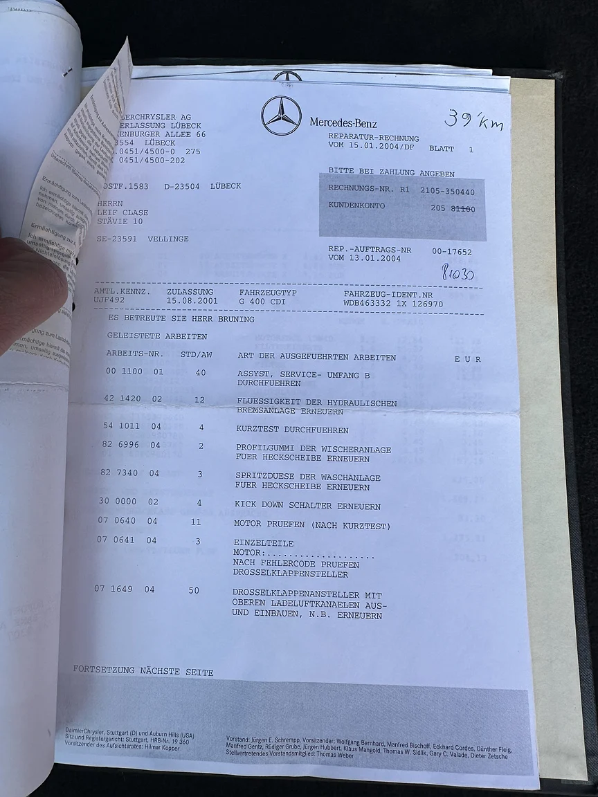 Dokumentation, 2002 Mercedes-Benz G400  (26)