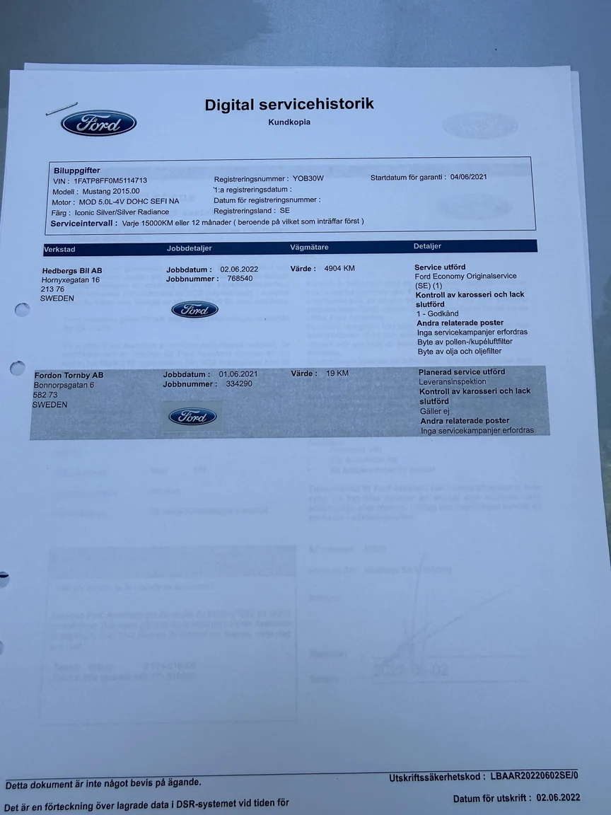 Dokumentation, 2021 Ford Mustang GT Cabriolet (15)