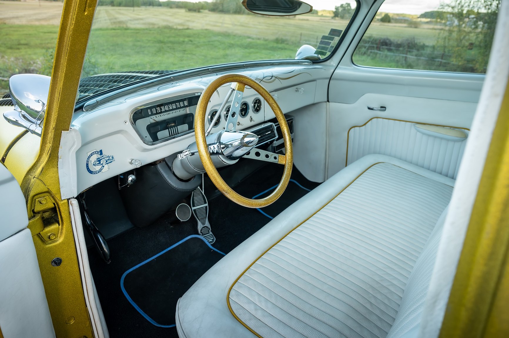 Interiörbild 1955 Ford F-100 Kustom