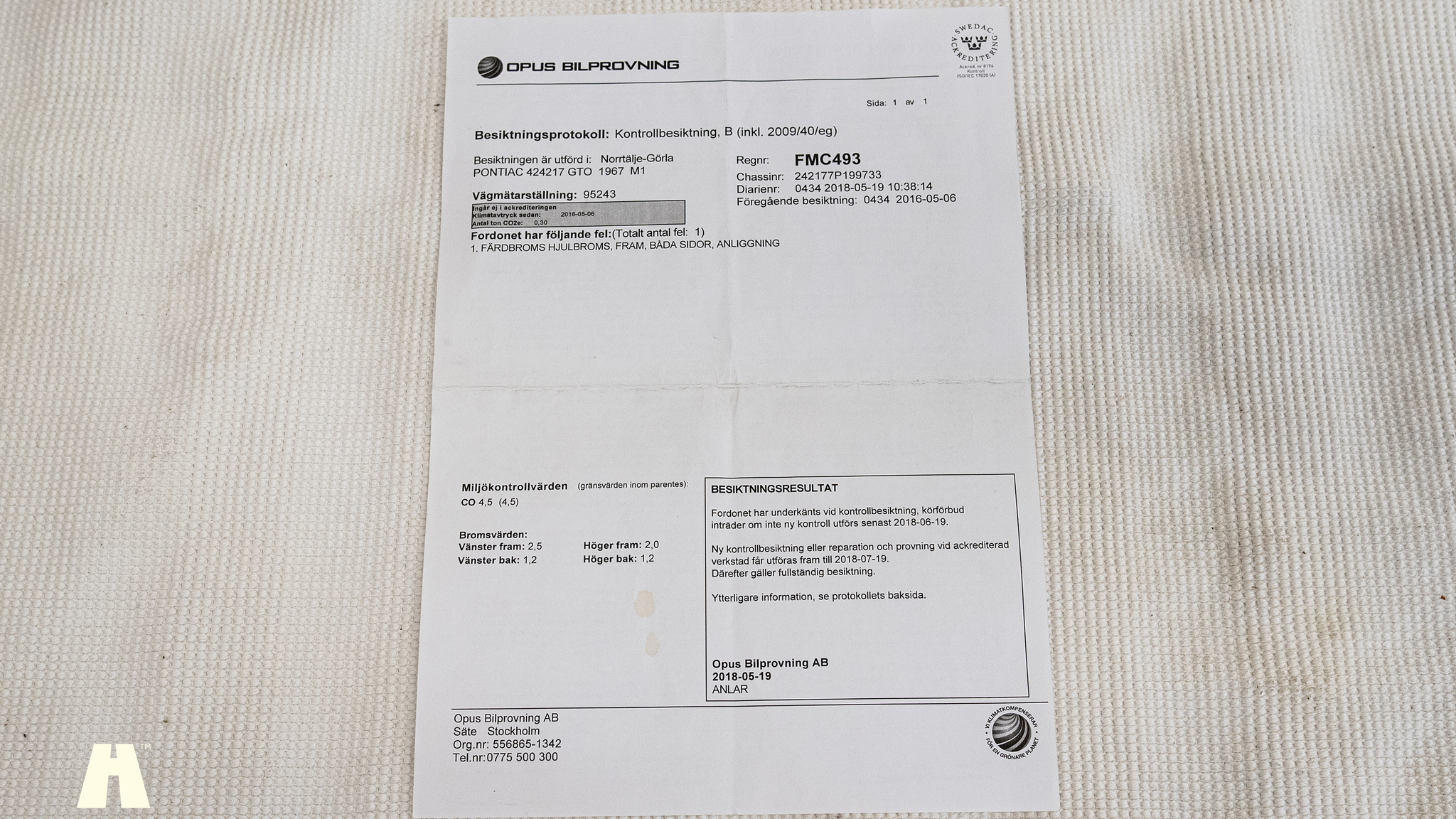 Documentation for 1967 Pontiac GTO Hardtop (10)