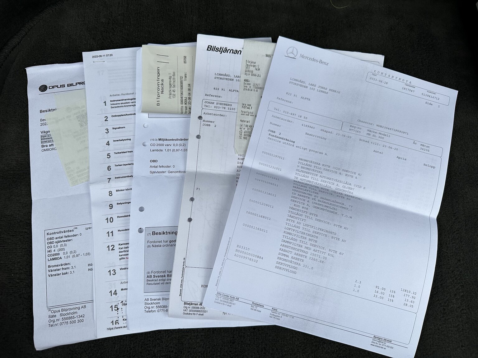 Documentation for 2005 Mercedes-Benz SL 350