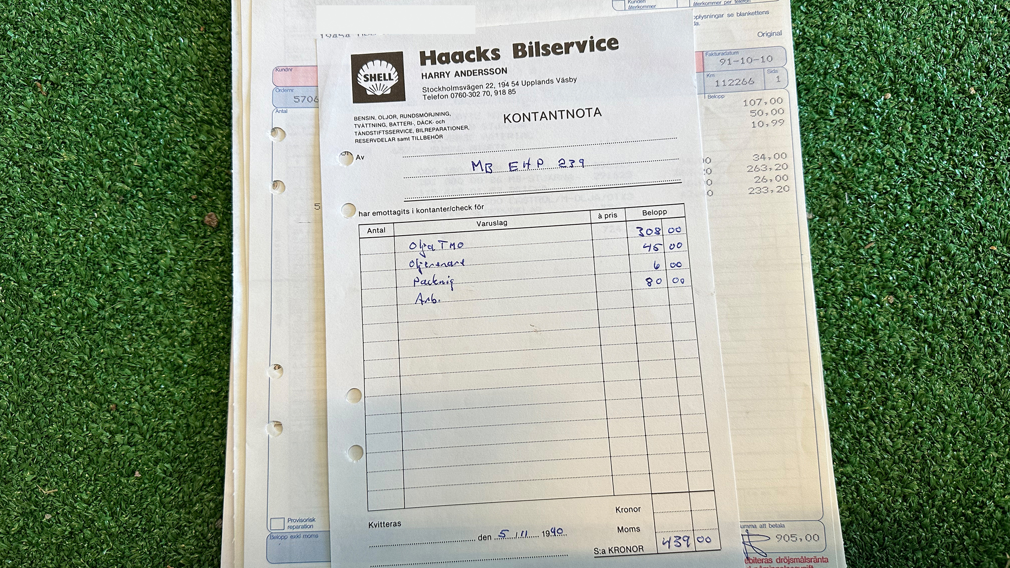 Dokumentation för 1979 Mercedes Benz 230