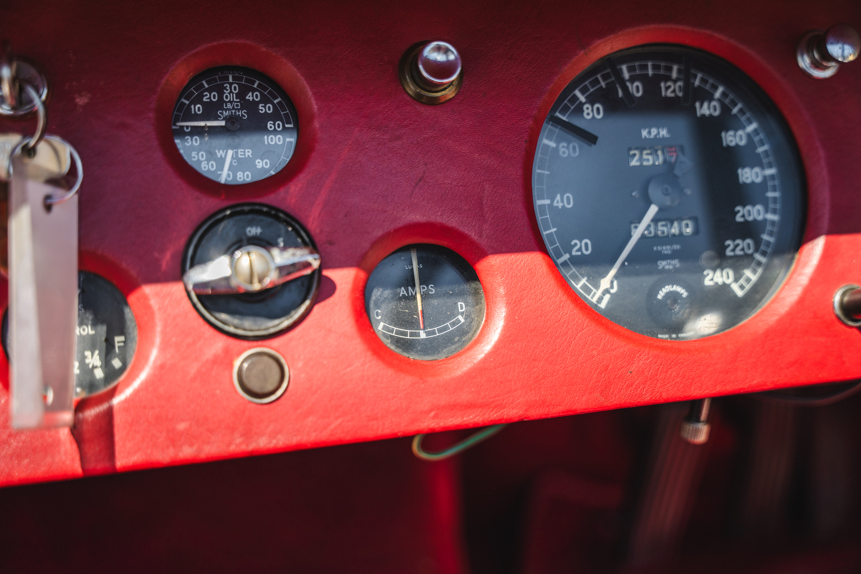 Interiörbild 1951 Jaguar XK 120