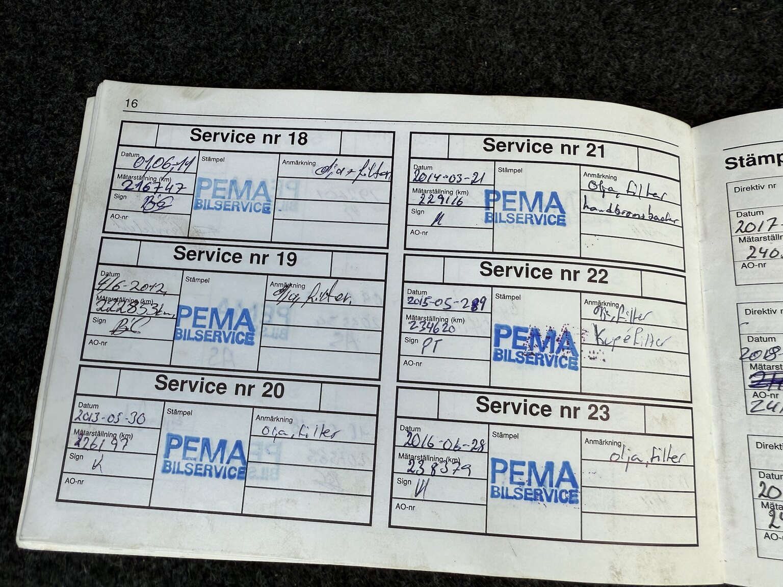 Dokumentation för 1997 SAAB 900