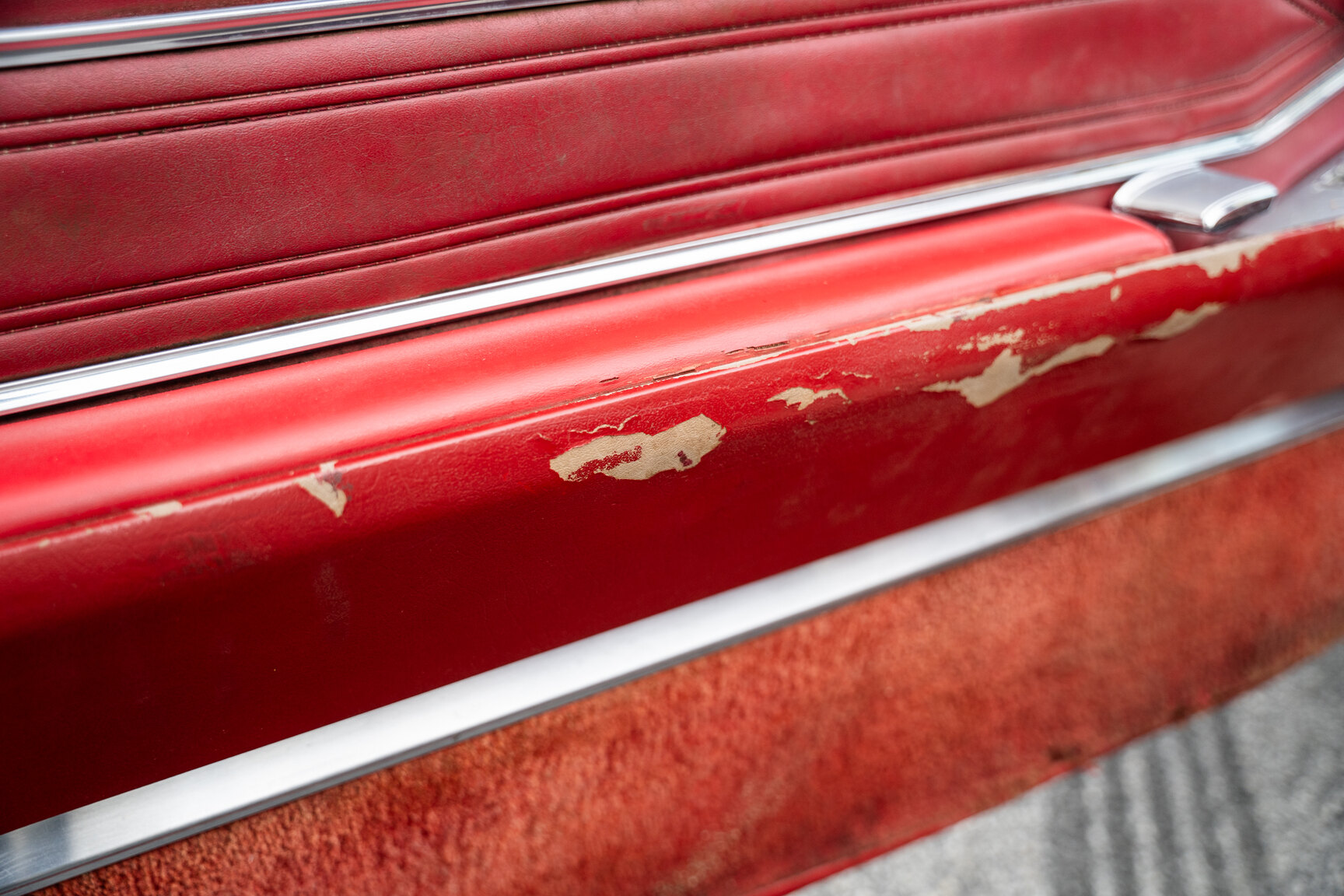 Interiörbild 1965 Cadillac De Ville convertible