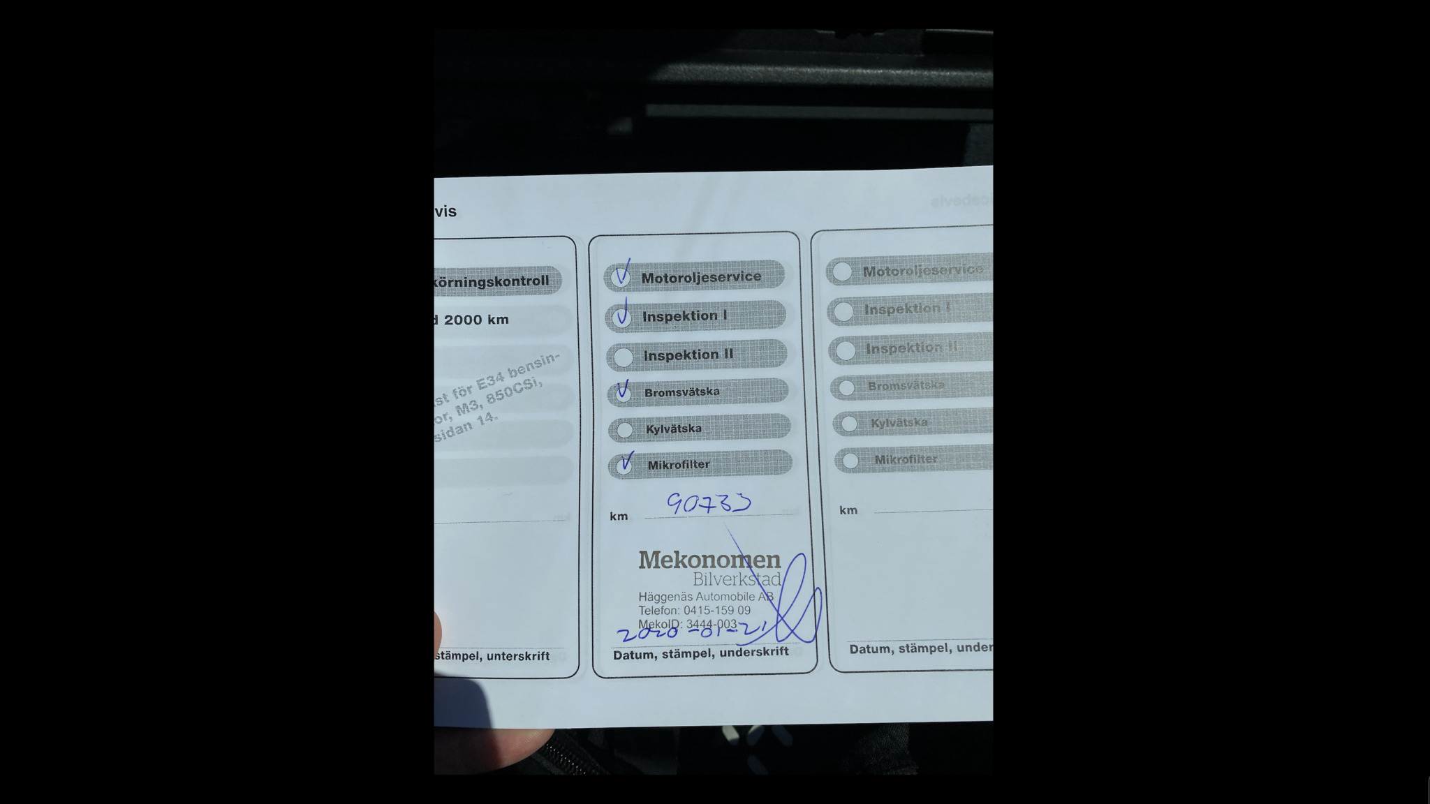 Documentation for 1996 BMW M3 3.2 Cabriolet (1)