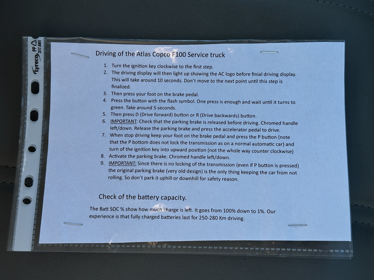 Documentation for 1956 FORD F100 Electric