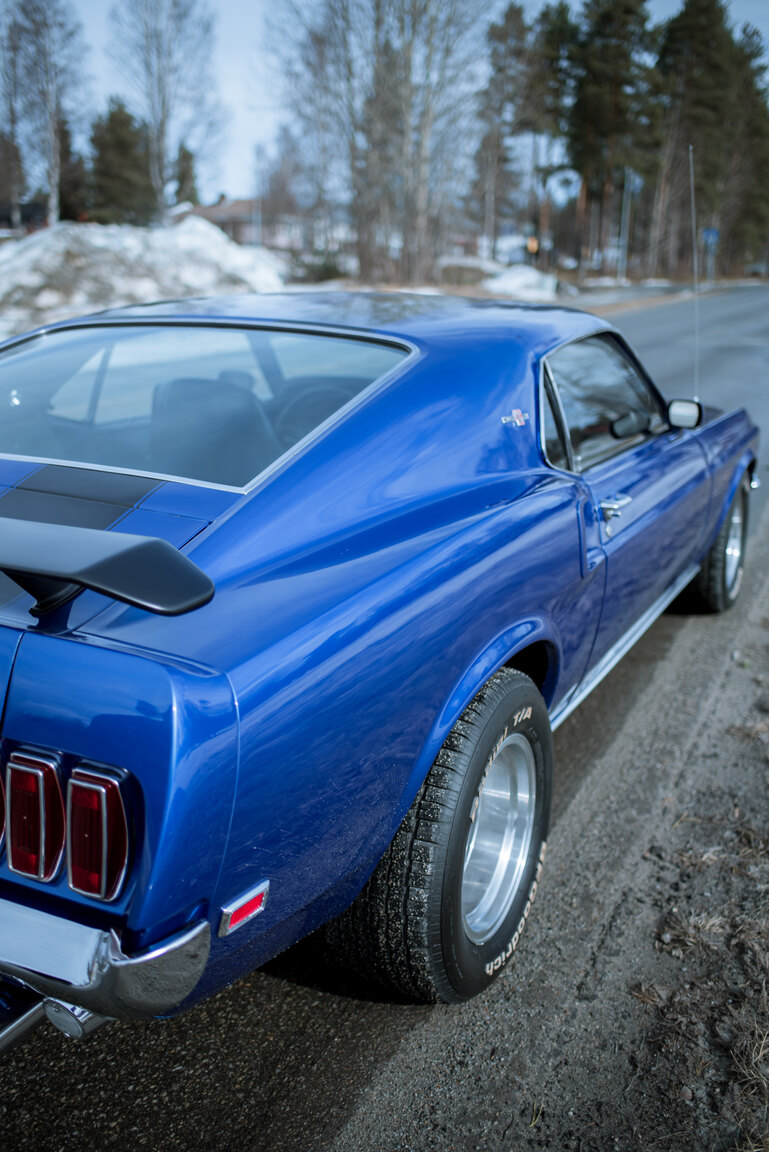 Exteriörbild på 1969 Ford Mustang Mach 1