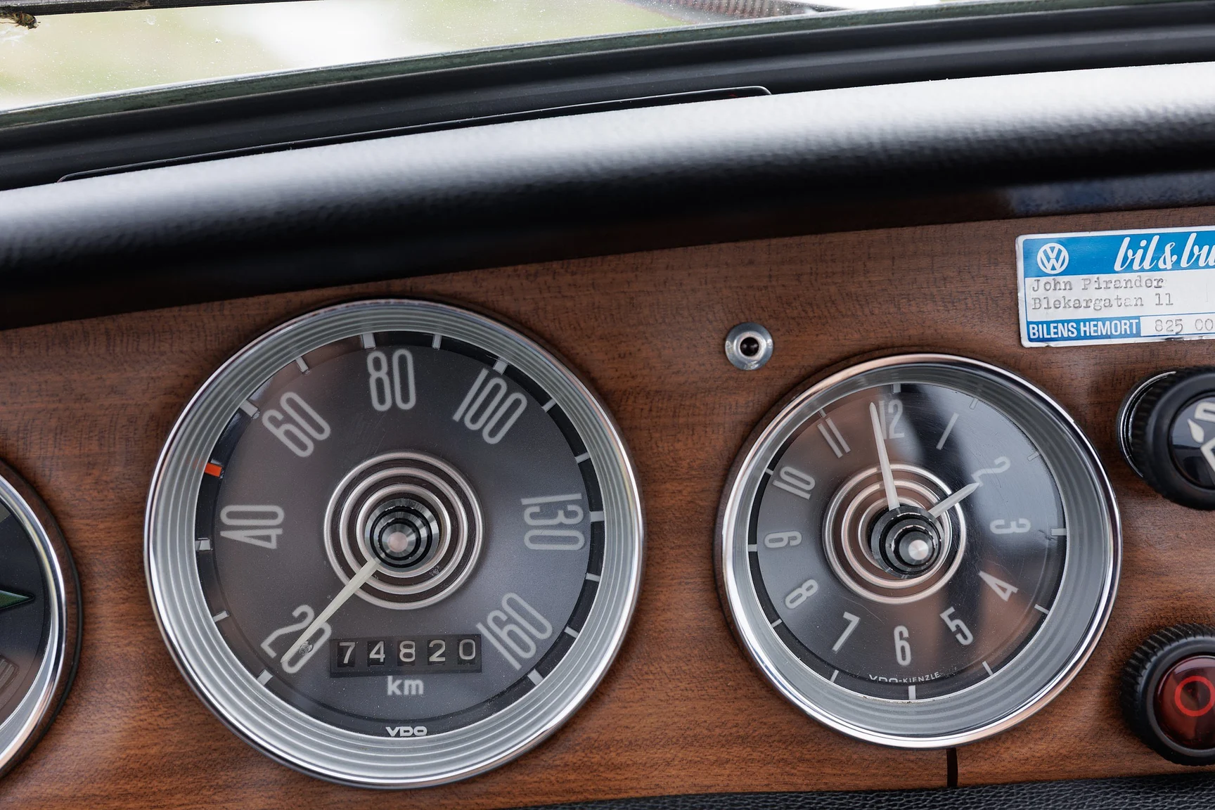 Innenraumfoto von 1968 Volkswagen Typ 34 1600 L Karmann-Ghia (57)