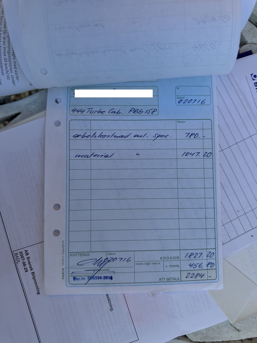 Dokumentation, 1991 Porsche 944 Turbo Cabriolet