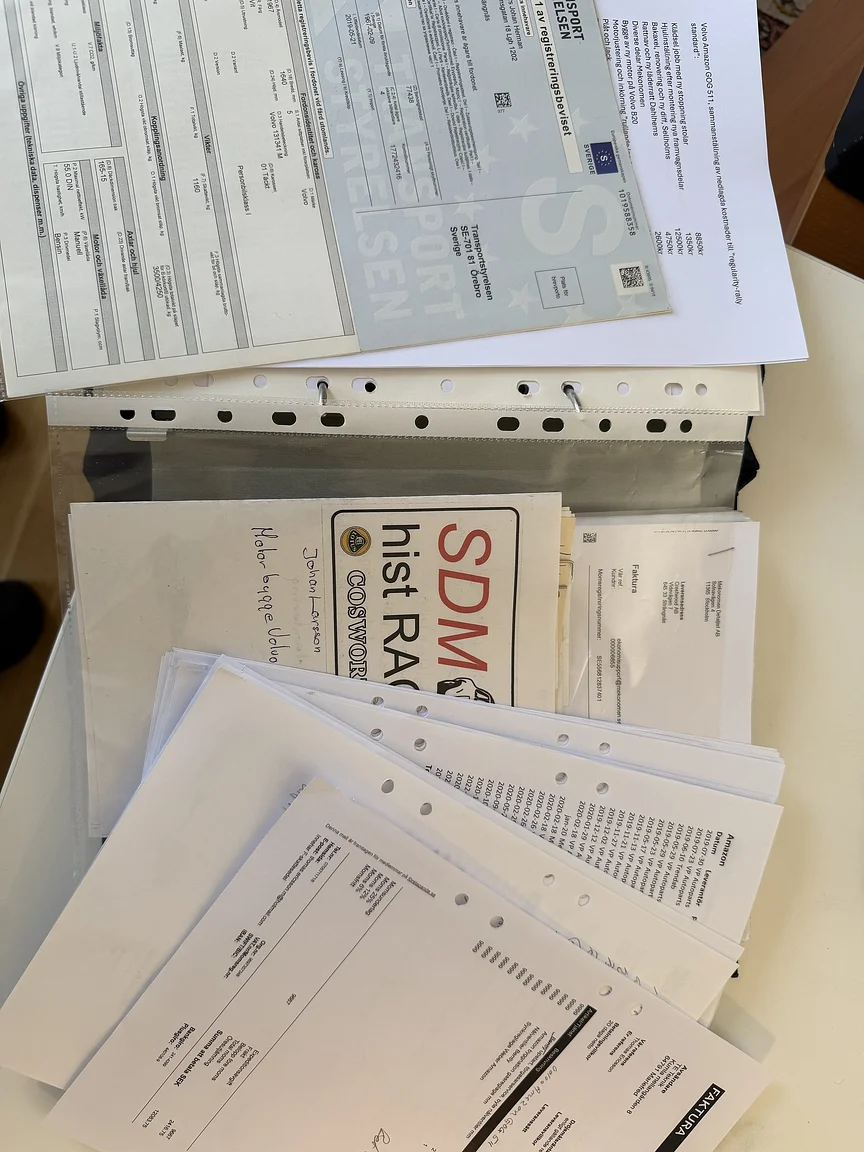 Documentation for 1967 Volvo Amazon (1)