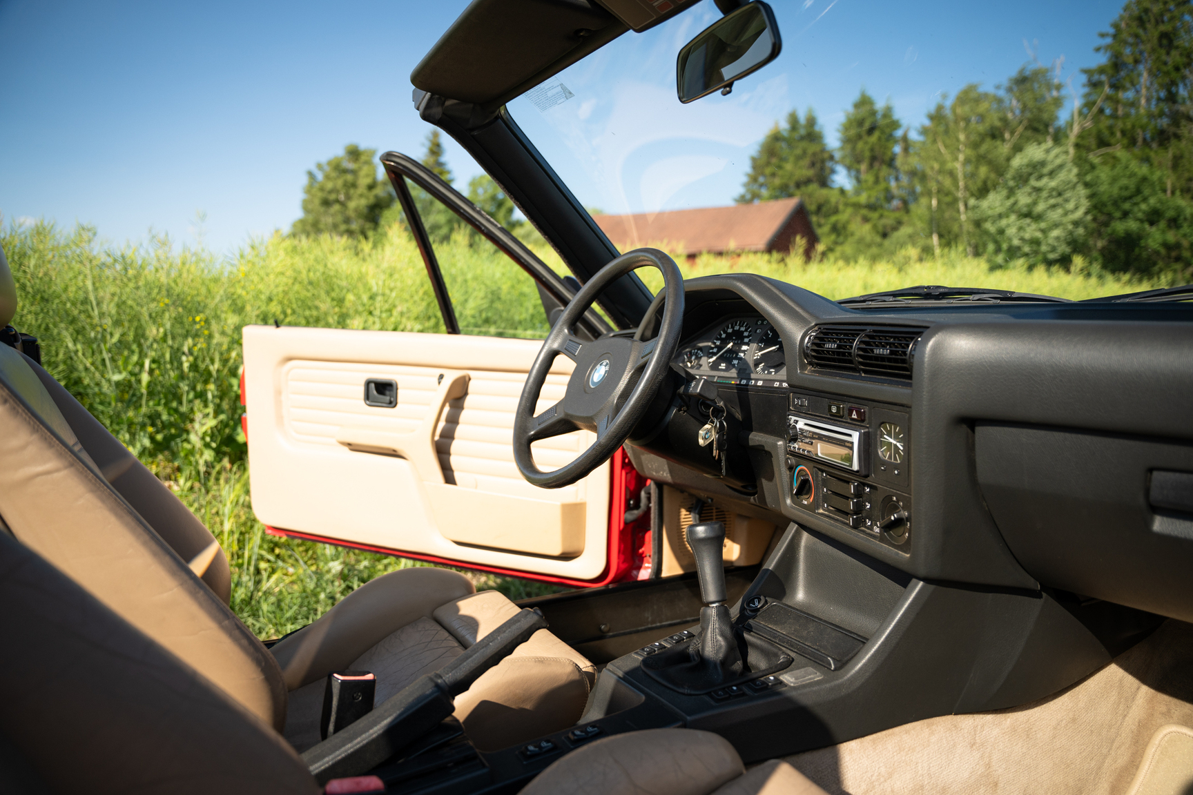 Interiörbild 1988 BMW 325 Cabriolet (E30)