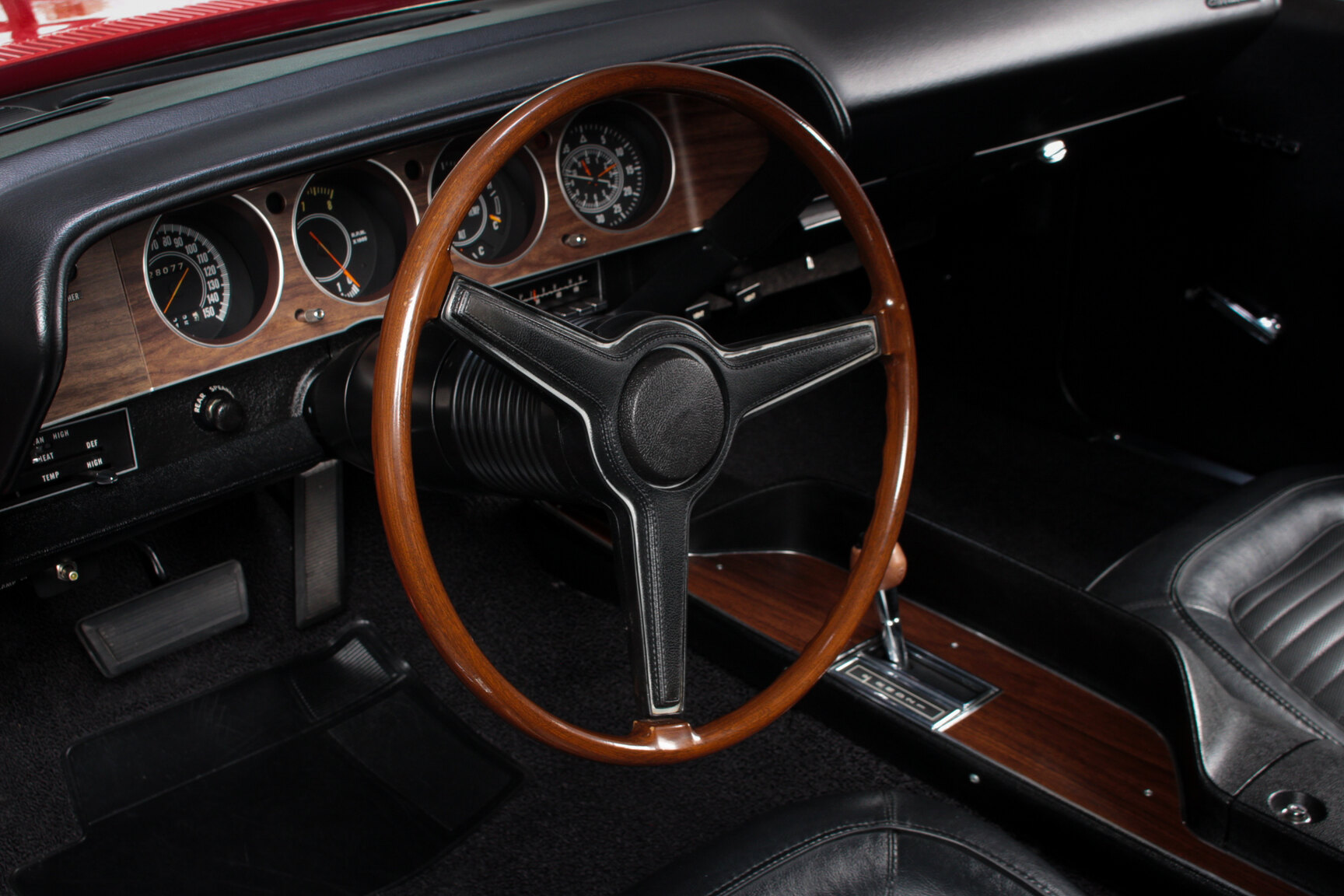 Interiörbild 1970 Plymouth Hemi Cuda