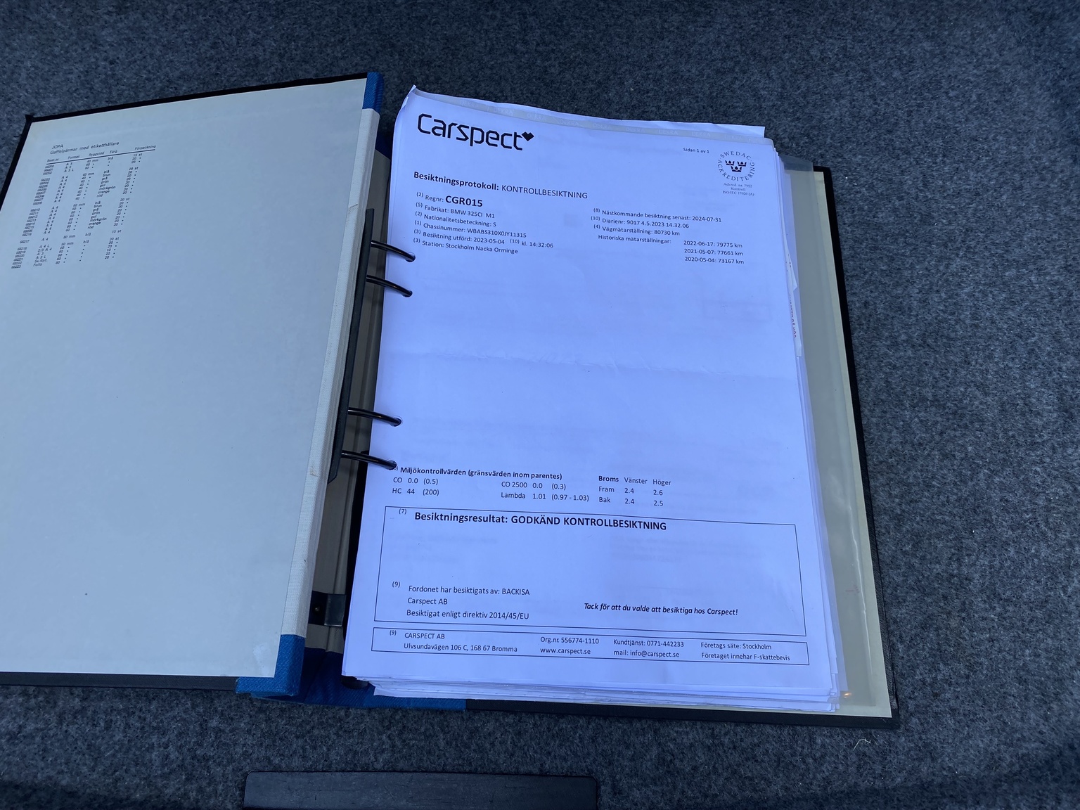 Dokumentation för 2001 BMW E46 325 Cabriolet (12)