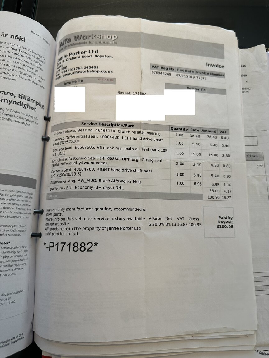 Dokumentation för 2003 Alfa Romeo 147 GTA