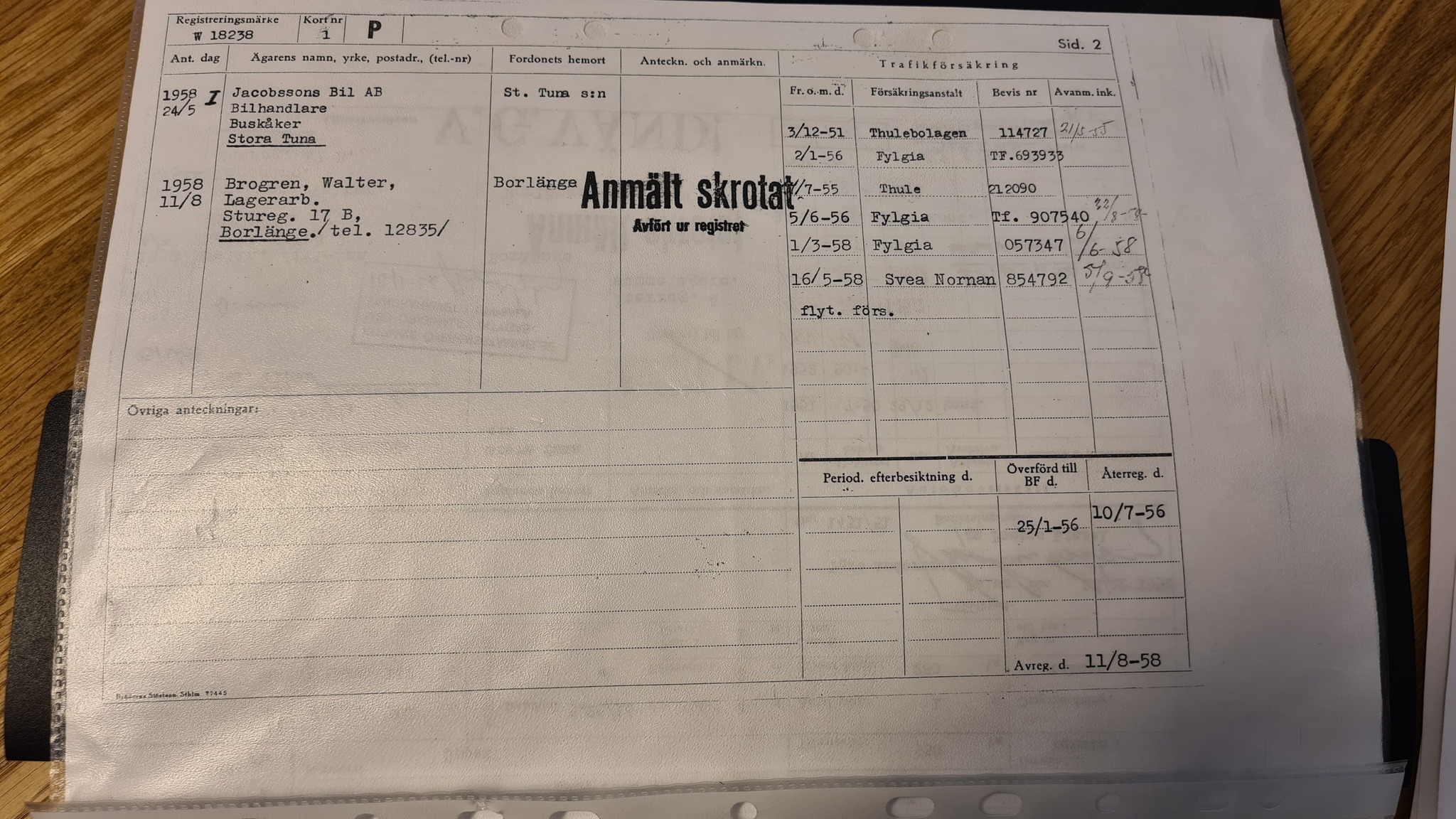 Dokumentation för 1951 Morgan Plus 4 (8)