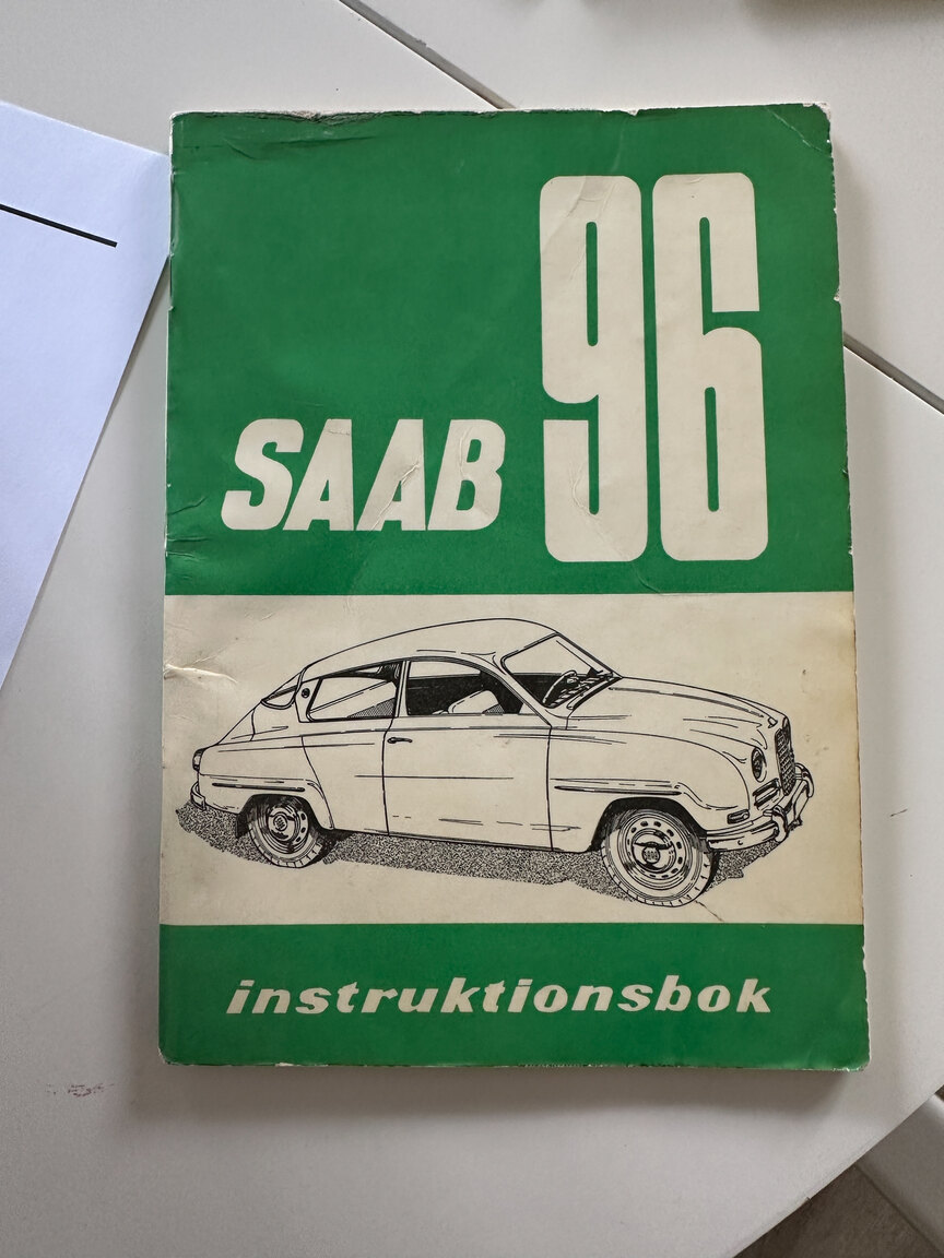 Dokumentation, 1961 SAAB 96 De Luxe 