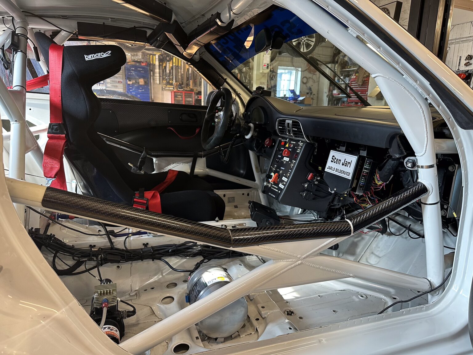 Interiörbild Porsche 997 Cup