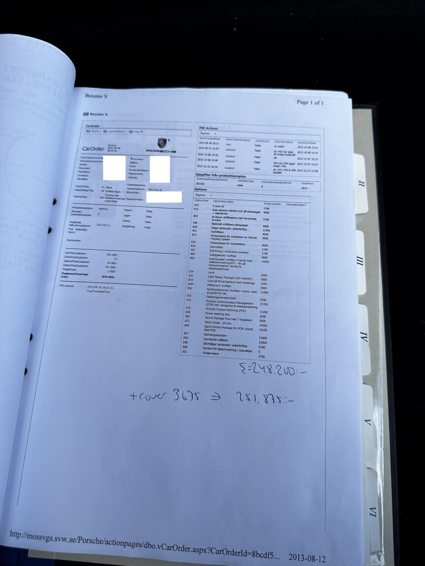 Dokumentation, 2013 Porsche Boxster S (2)