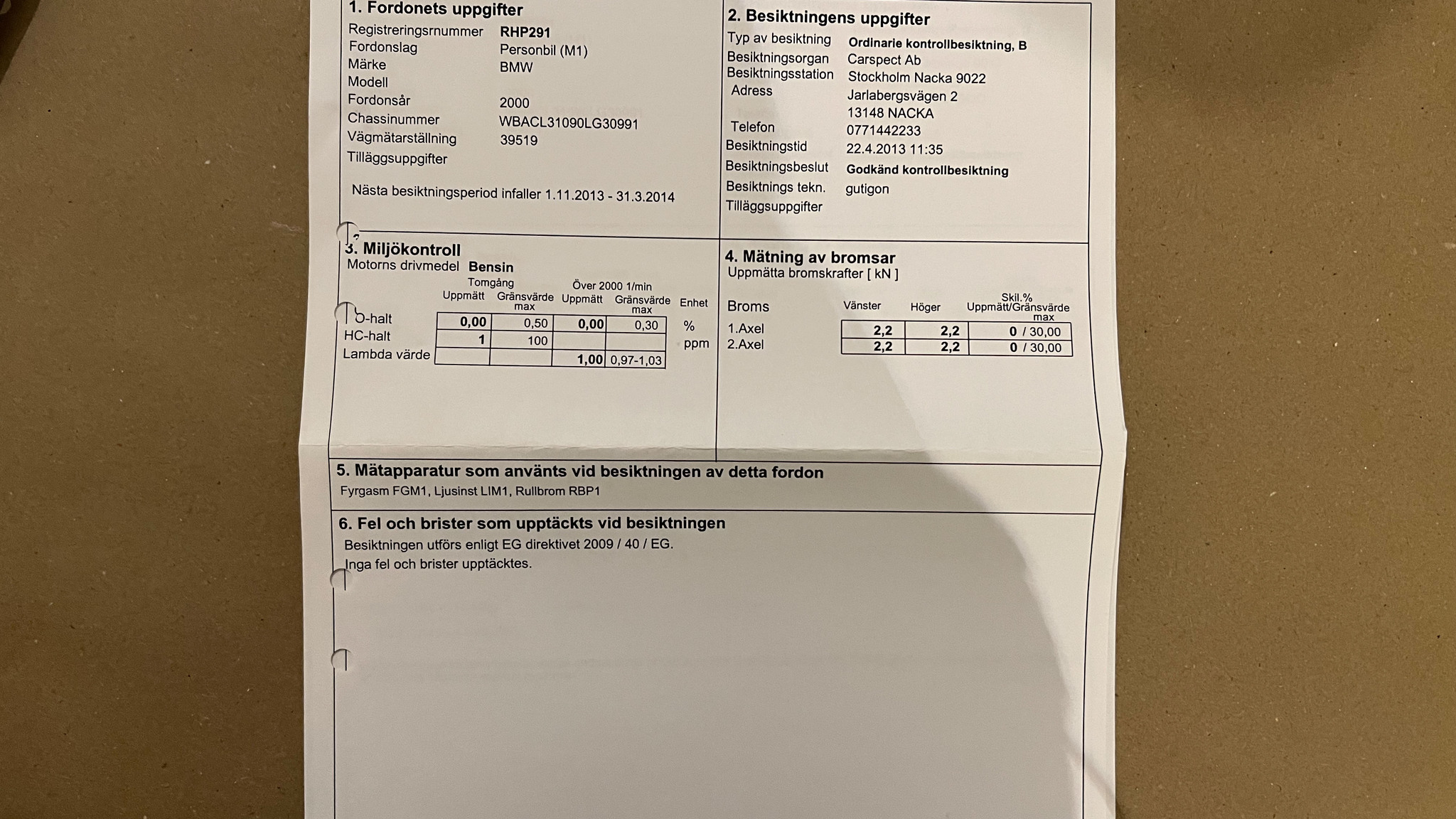 Documentation for 2000 BMW Z3
