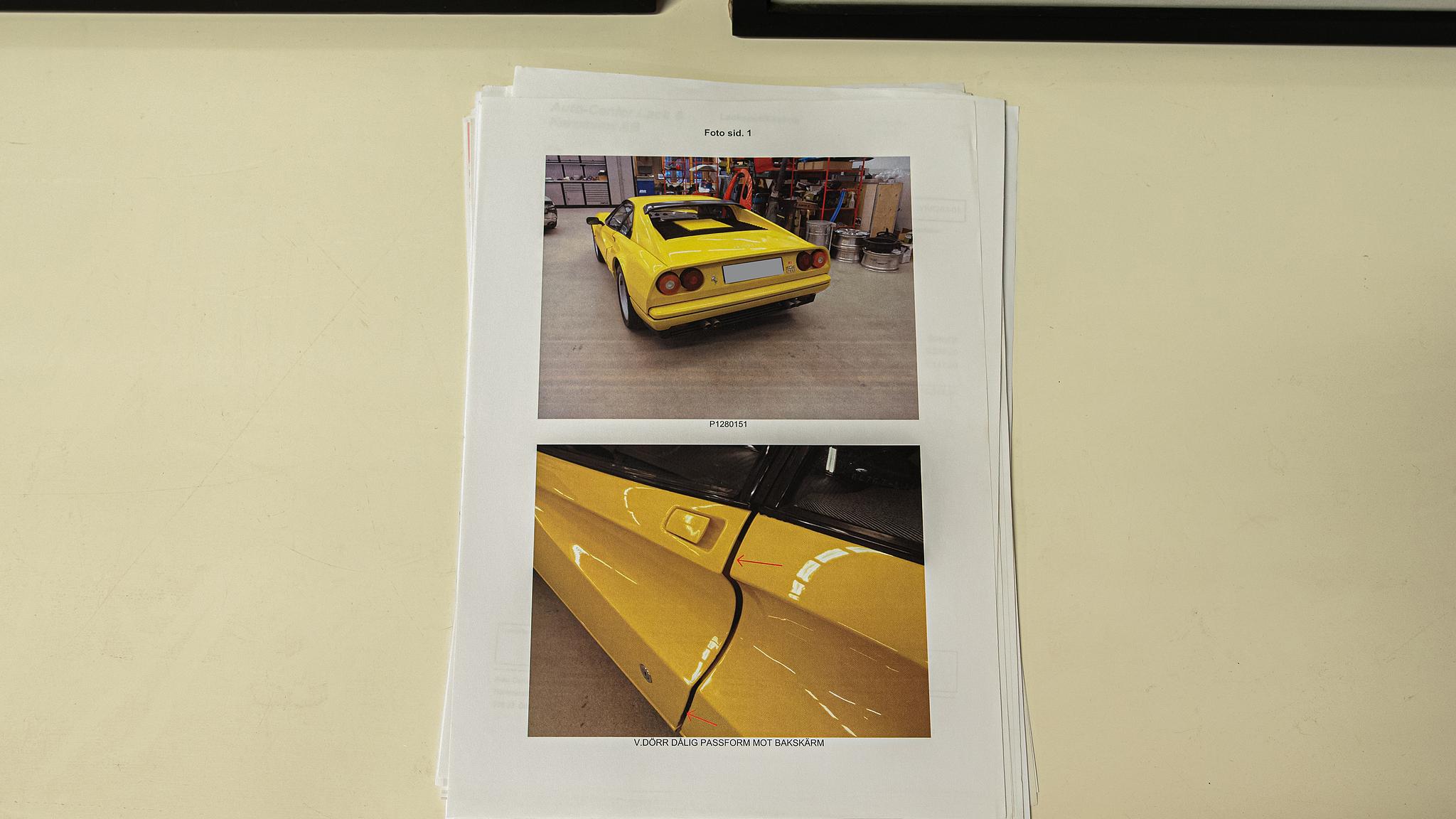 Dokumentation, 1986 Ferrari 328 GTB