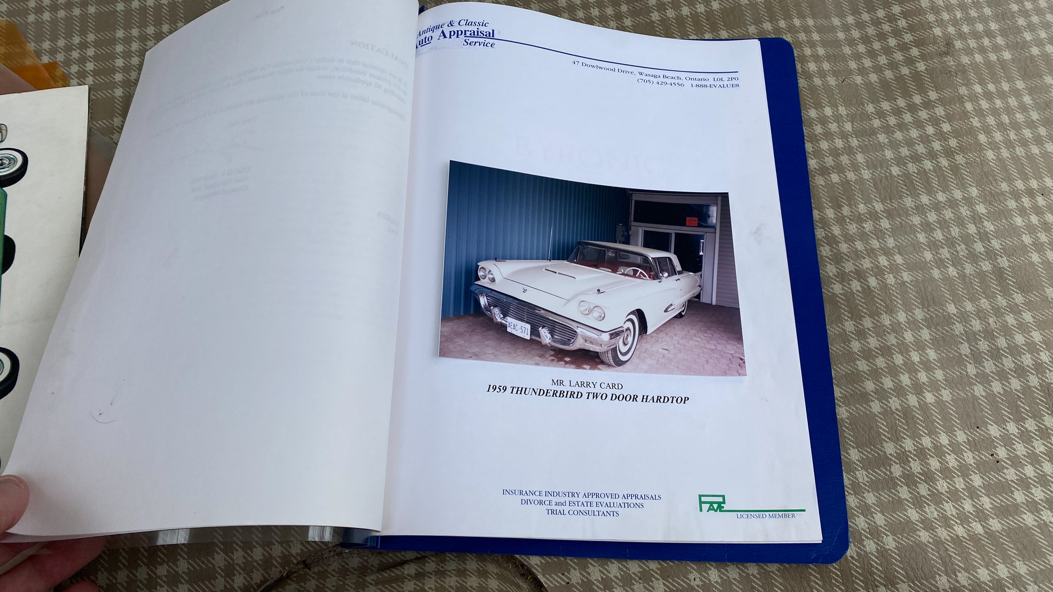 Documentation for 1959 Ford Thunderbird hardtop (95)