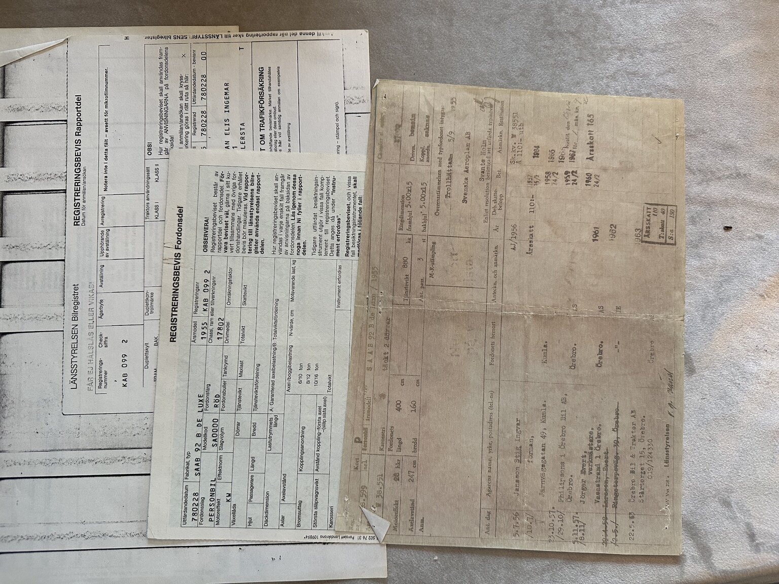 Documentation for 1955 Saab 92 B De Luxe (3)