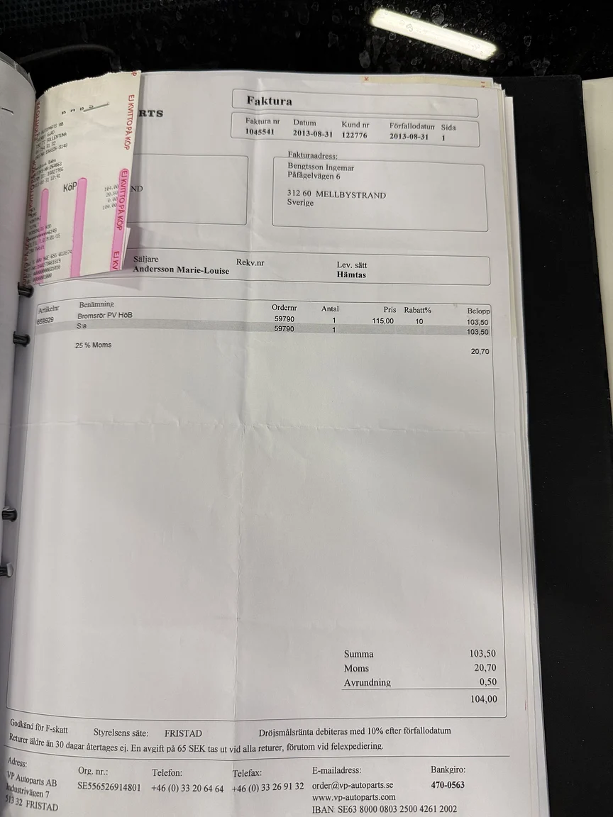 Dokumentation, 1961 Volvo PV544C Sport (30)
