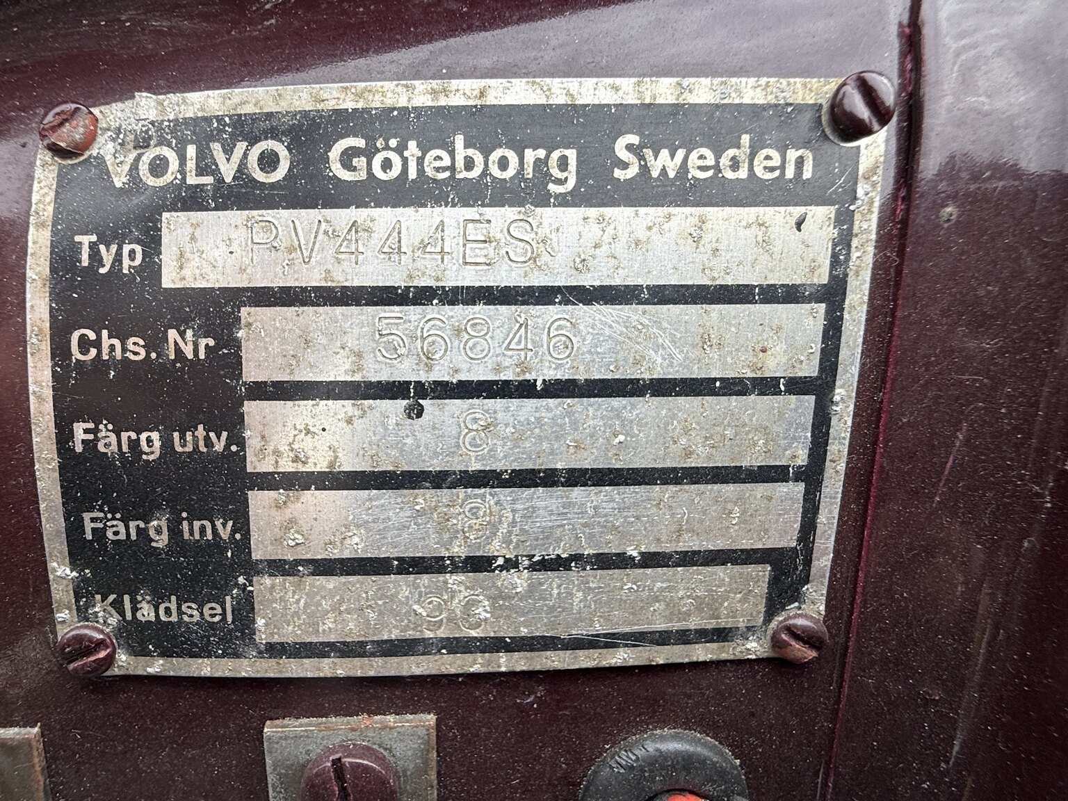 Image of 1953 Volvo PV 444 ES mechanics