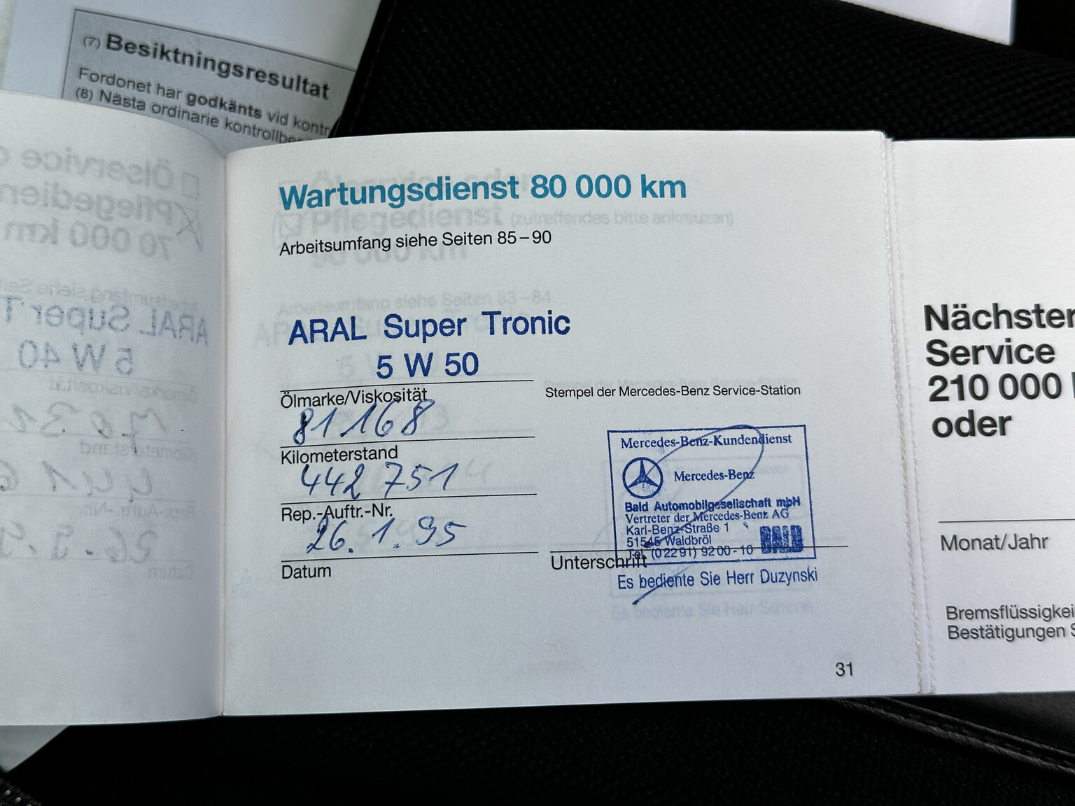 Dokumentation för 1992 Mercedes-Benz 300CE-24V
